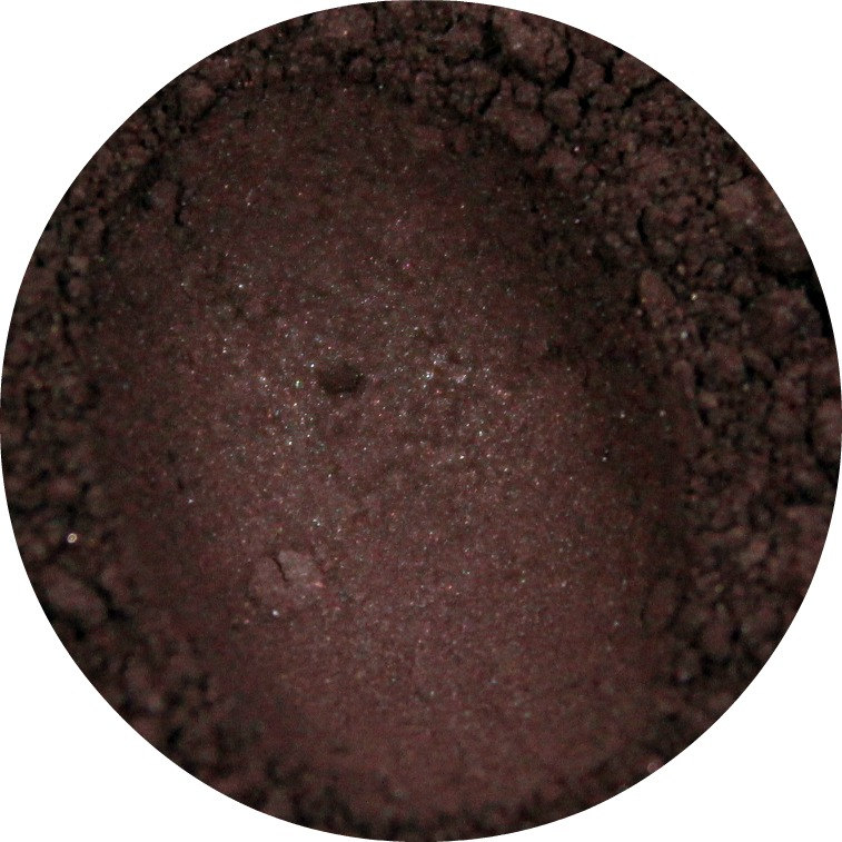 Mineral Eyeshadow - Chocolate Brown Color, Dark Brown Eye Shadow, Semi Matte Eye Shadow, Smokey Eye, Vegan Cosmetics